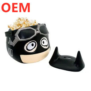 工場 カスタマイズ 3d プラスチック ポップコーンバケツ OEM デザイン 漫画 3d ポップコーンバケツ