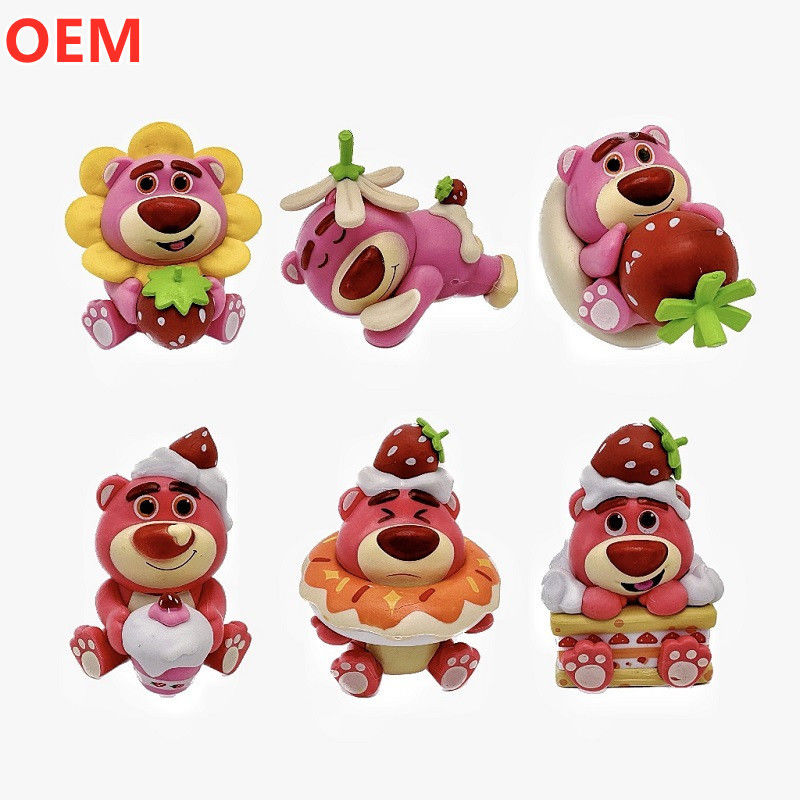 OEM 工場 オーダーメイド 高品質 3d プラスチック 漫画キャラクター, PVC 漫画フィギュア 玩具