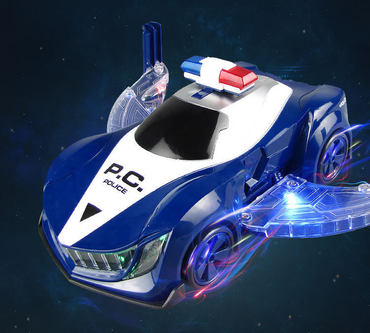 360回転 電動警察車 LED音楽 子供 教育用玩具 子供 プレゼント 誕生日 プレゼント