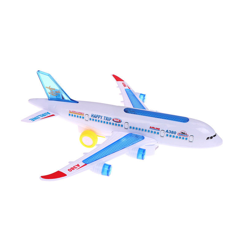 DIY 組み立て エアバス 航空機 オートパイロット フラッシュ 音 音楽 照明 玩具 電気 飛行機 玩具 子供 子供