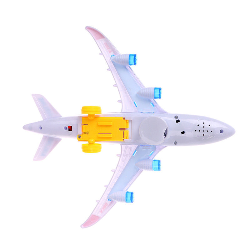 DIY 組み立て エアバス 航空機 オートパイロット フラッシュ 音 音楽 照明 玩具 電気 飛行機 玩具 子供 子供
