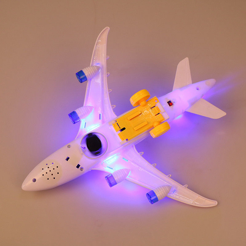 DIY 組み立て エアバス 航空機 オートパイロット フラッシュ 音 音楽 照明 玩具 電気 飛行機 玩具 子供 子供
