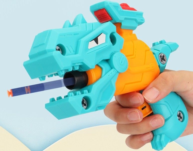 OEM 子供のおもちゃ銃 DIY ベビー分解恐竜のソフト弾丸銃 玩具EVAスポンジパズル 組み立てられた銃モデル