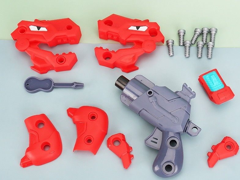 OEM 子供のおもちゃ銃 DIY ベビー分解恐竜のソフト弾丸銃 玩具EVAスポンジパズル 組み立てられた銃モデル