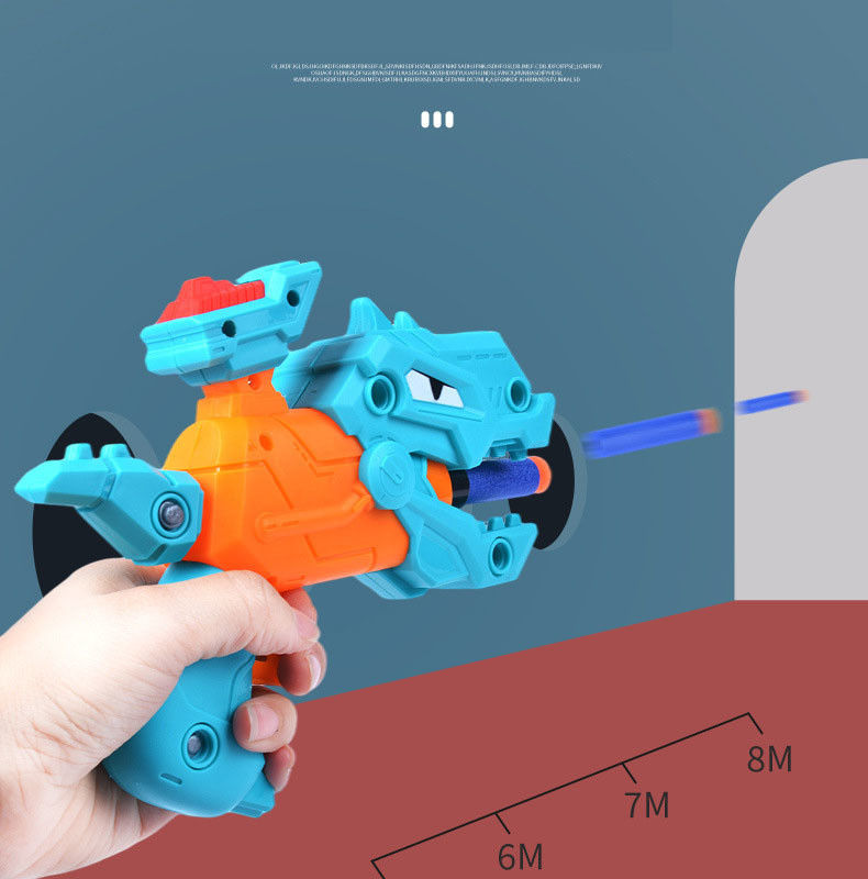 OEM 子供のおもちゃ銃 DIY ベビー分解恐竜のソフト弾丸銃 玩具EVAスポンジパズル 組み立てられた銃モデル