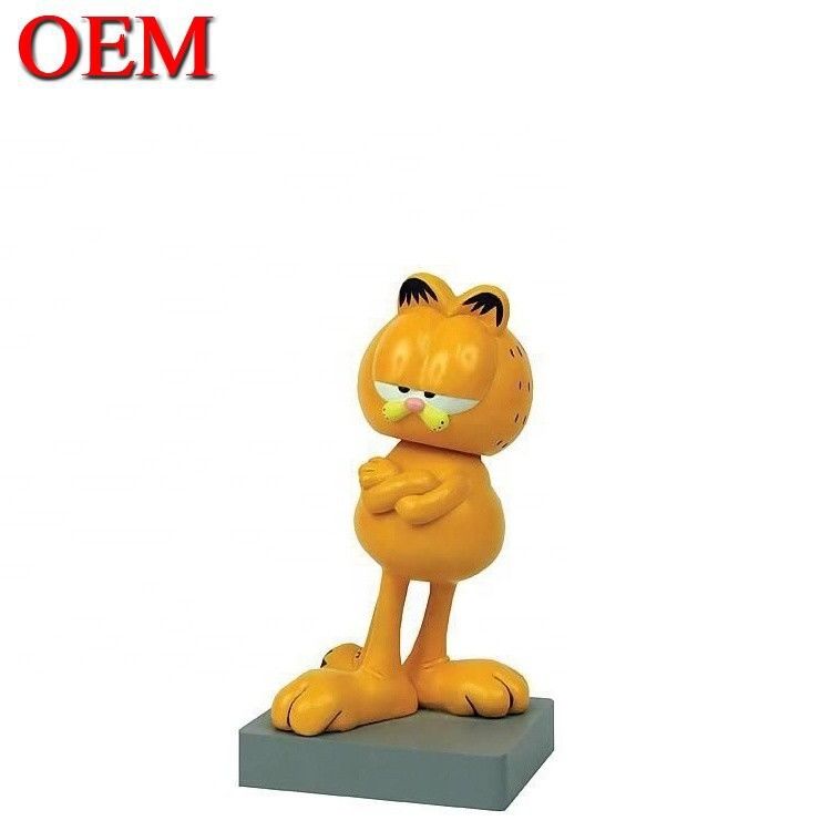メーカーOEM プラスチック 怠け者 猫 玩具 フィギュア オーダーメイド PVC 3D アニメ インジェクション アート ヴィニール 玩具