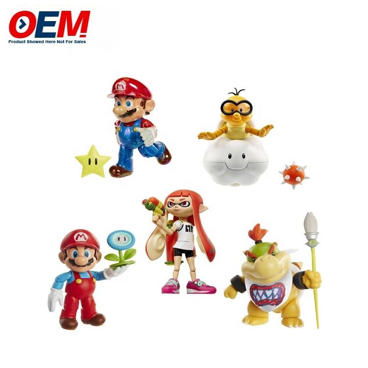工場 オーダーメイド プラスチック pvc ヴィニール フューグア 玩具 カスタム カワイ フィギュア マリオ 集合 玩具 セット