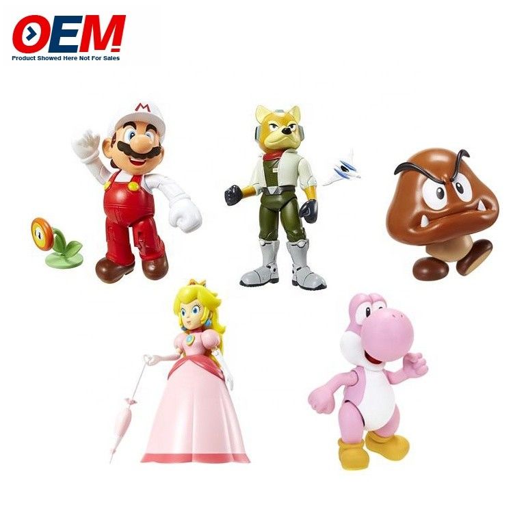 工場 オーダーメイド プラスチック pvc ヴィニール フューグア 玩具 カスタム カワイ フィギュア マリオ 集合 玩具 セット