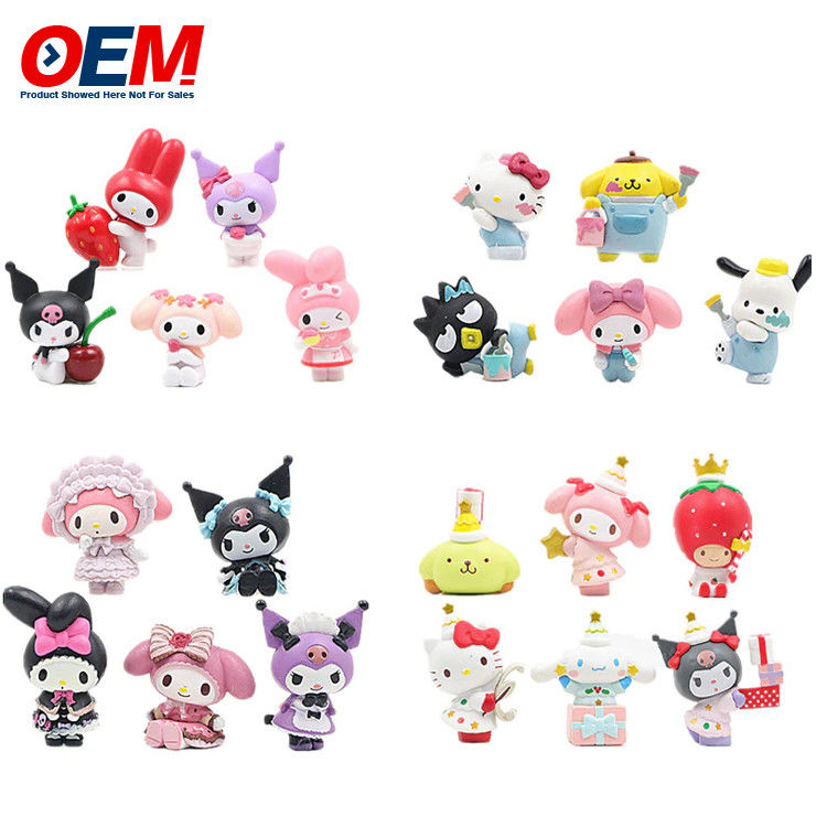 オーダーメイドPVC かわいいミニフィギュアOEM プラスチック 漫画玩具 5cmの高さ プラスチック玩具を作る