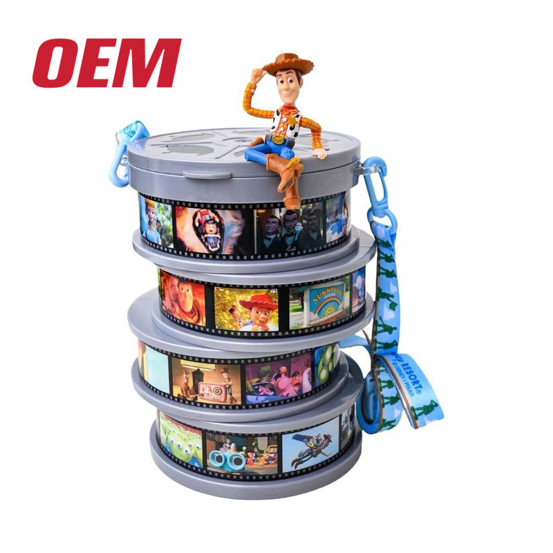 カスタム映画 ポップコーンバケツ プラスチックバケツ キャラクター ポップコーンバケツを小さくする