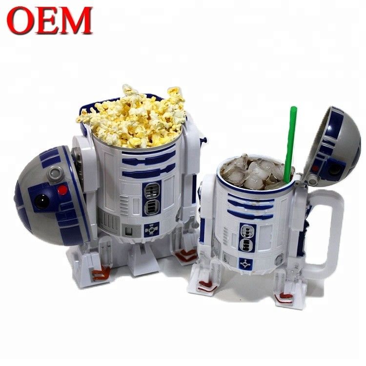 オーダーメイドバケツ ポップコーンカップ 蓋付きバケツ OEM映画ポップコーン容器