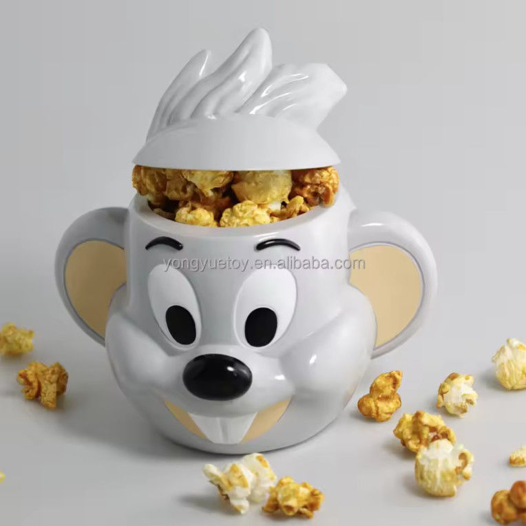 オーダーメイド プラスチック ポップコーンバケツ 映画 スナックカップホルダー カーテンキャラクターデザイン