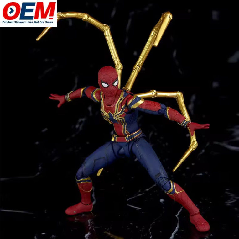 カスタム スパイダーマン プラスチック アクション フィギュア スパイダーマン コレクションモデル 15cm スパイダーマン モデル フィギュア