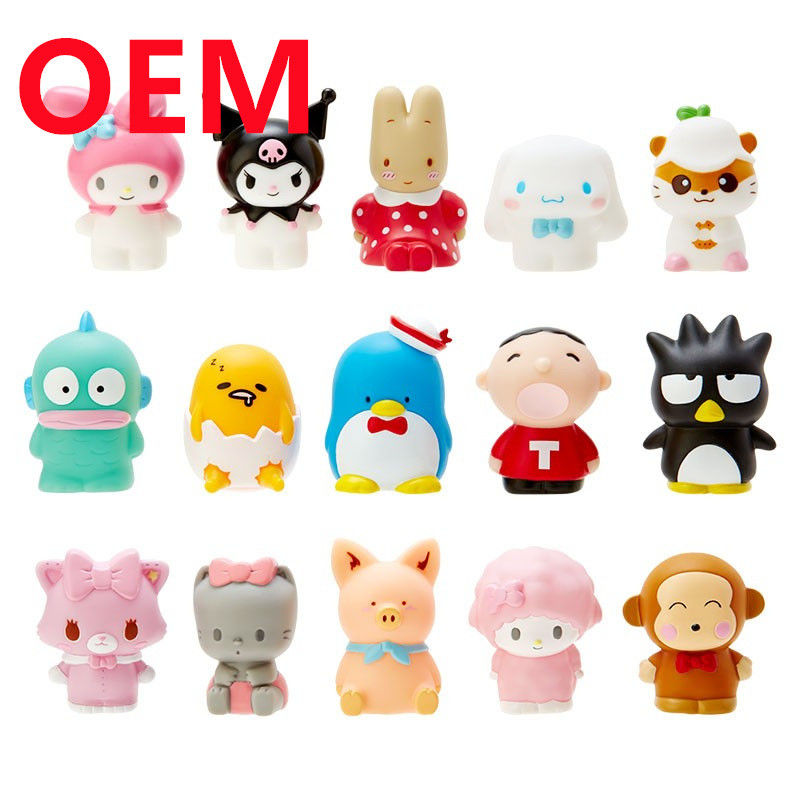 パーソナライズド 5cm 高さ ウサギ 犬 猿 豚 玩具 15 デザインのPVC人形 OEM ブラインドボックス ミニ 玩具