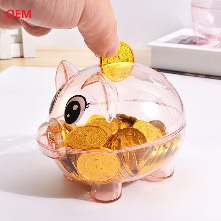 カスタマイズされたカラー 可愛いピギーバンク お金箱 子供向け ギフト 配達港 深??