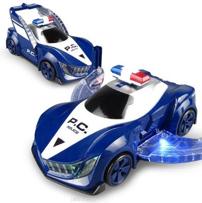 360回転 電動警察車 LED音楽 子供 教育用玩具 子供 プレゼント 誕生日 プレゼント
