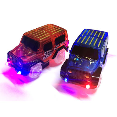 オーダーメイド LED ライトアップ カー ライトレーストラック 電子車玩具