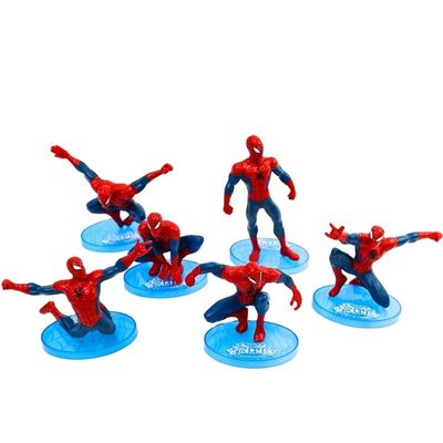 パーソナライズされたスパイダーマン バースデーケーキ トッパー プラスチック玩具
