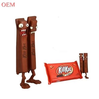 カスタムデザイン 3D キル・キャット プラスチック製 チョコレートビニールフィギュア