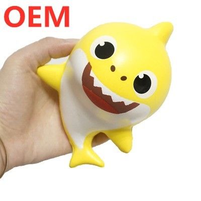 カスタマイズされたサメ PU 泡スクイッシュ トイ カスタマイズされた自分のデザインのおもちゃ