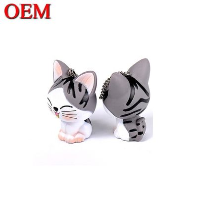 OEM 可愛い ミニキャット フィギュア 4cm チの甘いキャットキーリングおもちゃ