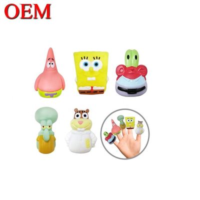 3D プラスチック フィギュア 指 人形 玩具 OEM 手遊び 玩具 子供向け カスタム プラスチック フィギュア