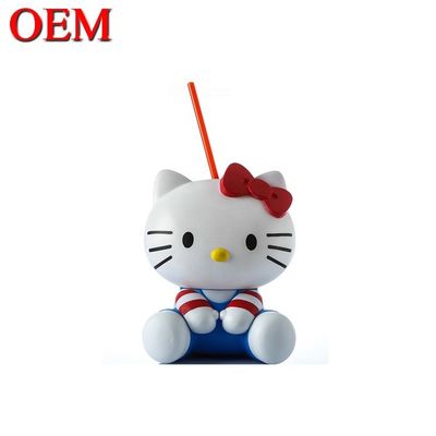 製造 漫画キャラクター カスタム 3D キティ PP コラカップ OEM プラスチック/ビニールフィギュア